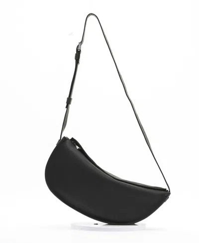Écotorie Dora Leather Adjustable Crossbody Bag In Black