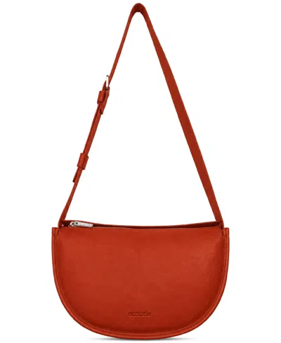 Écotorie Dora Leather Adjustable Crossbody Bag In Rust