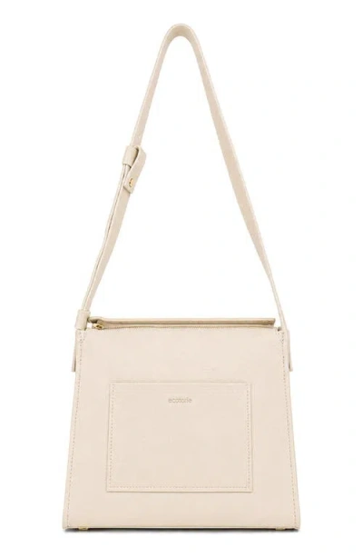 Écotorie Ecotorie Eleanor Leather Crossbody Bag In Warm White