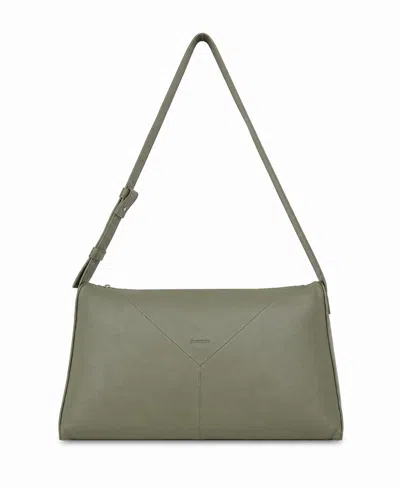 Écotorie Freya Leather Adjustable Crossbody Bag In Dark Moss