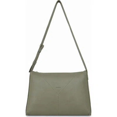 Écotorie Ecotorie Freya Leather Crossbody Bag In Dark Moss