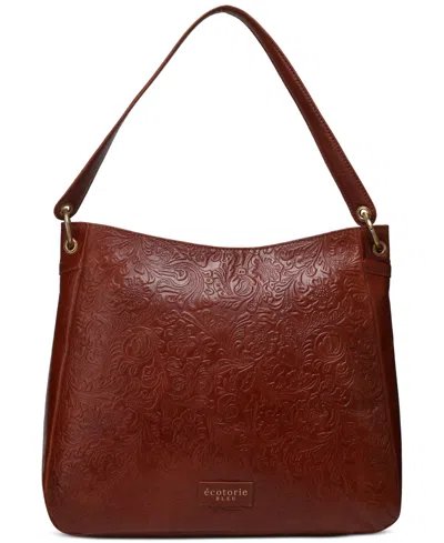 Écotorie Johnson Genuine Leather Shoulder Bag In Cognac