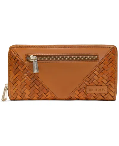 Écotorie Longview Leather Women's Zip-around Wallet In Tan