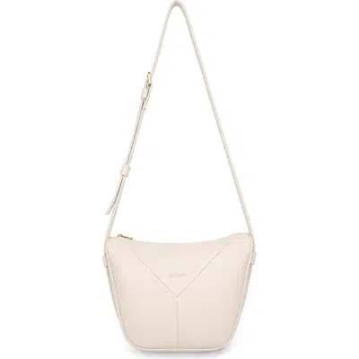 Écotorie Ecotorie Lotta Leather Crossbody Bag In Warm White