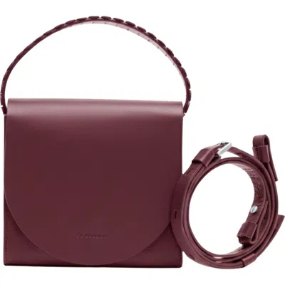 Écotorie Ecotorie Margaux Leather Crossbody Bag In Burgundy