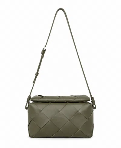 Écotorie Maude Leather Crossbody Bag In Dark Moss