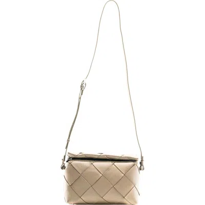 Écotorie Ecotorie Maude Woven Leather Crossbody Bag In Brown