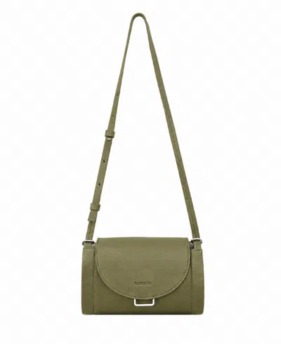 Écotorie Nora Leather Adjustable-strap Crossbody Bag In Dark Moss