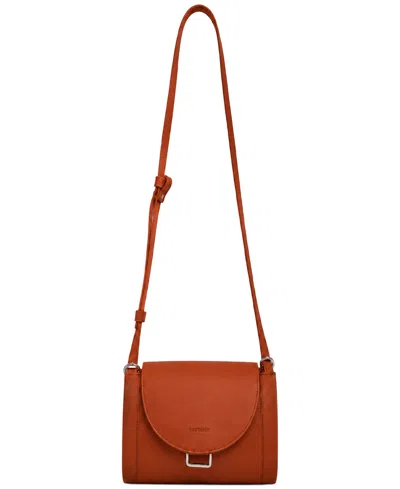 Écotorie Nora Leather Adjustable-strap Crossbody Bag In Rust