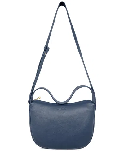 Écotorie Peggy Leather Adjustable Sling Crossbody/shoulder Bag In Midnight