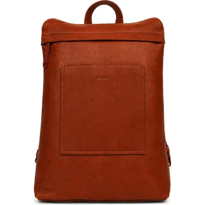Écotorie Ecotorie Willow Leather Backpack In Cognac