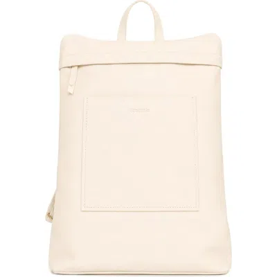 Écotorie Ecotorie Willow Leather Backpack In Warm White