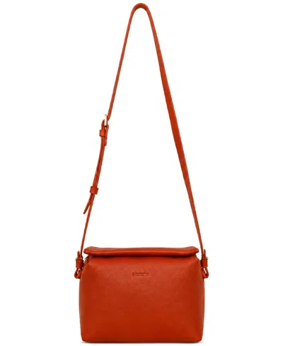 Écotorie Women's Agnes Leather Crossbody Convertible Bag In Rust