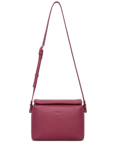 Écotorie Women's Agnes Leather Crossbody Convertible Bag In Wine