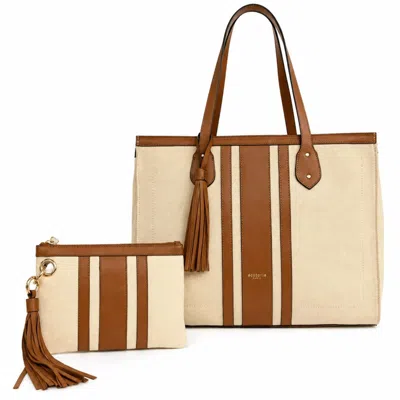 Écotorie Women's Brown Shopper With Pouch Bag - Tan
