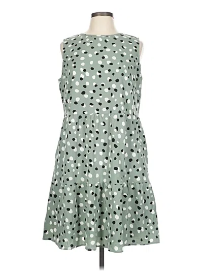 Pre-owned Ecowish Casual Dress In Green