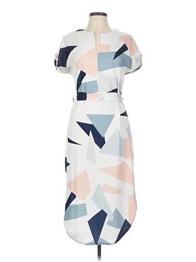 Pre-owned Ecowish Casual Dress In White