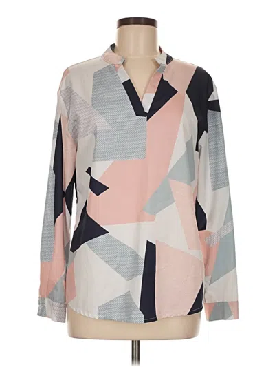 Pre-owned Ecowish Long Sleeve Blouse In Gray