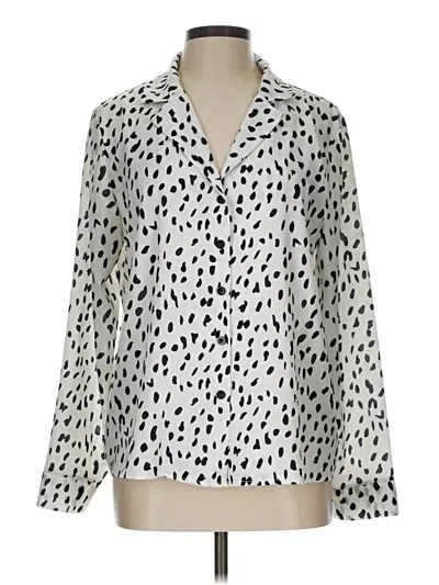 Pre-owned Ecowish Long Sleeve Blouse In Ivory