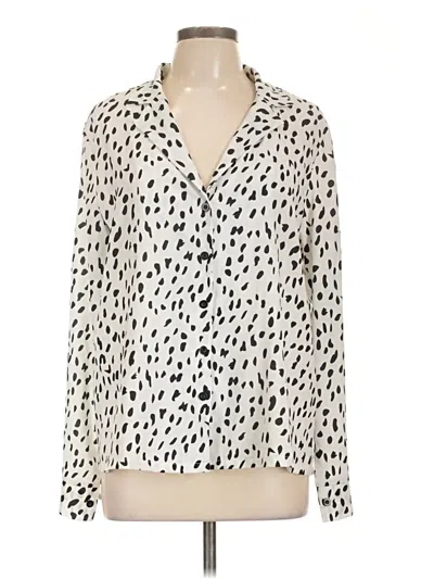 Pre-owned Ecowish Long Sleeve Blouse In Ivory