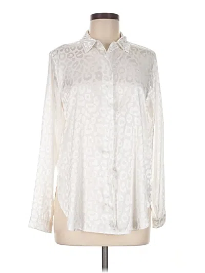 Pre-owned Ecowish Long Sleeve Blouse In Ivory