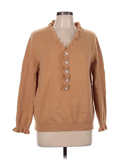 Pre-owned Ecowish Pullover Sweater In Tan
