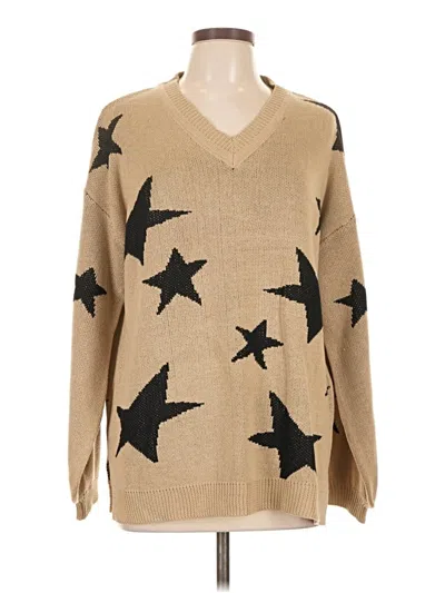 Pre-owned Ecowish Pullover Sweater In Tan