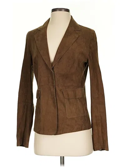 Pre-owned Ecru Blazer Jacket In Brown
