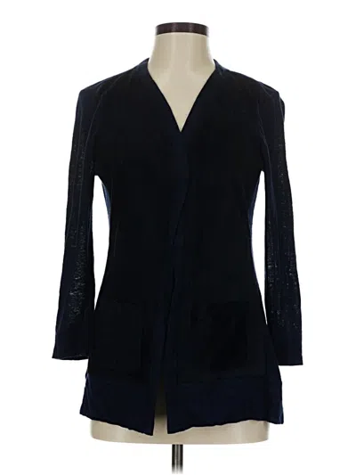 Pre-owned Ecru Cardigan Sweater In Black