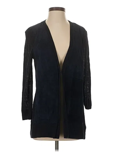 Pre-owned Ecru Cardigan Sweater In Black