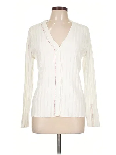 Pre-owned Ecru Cardigan Sweater In Ivory