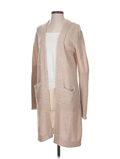 Pre-owned Ecru Cardigan Sweater In Tan