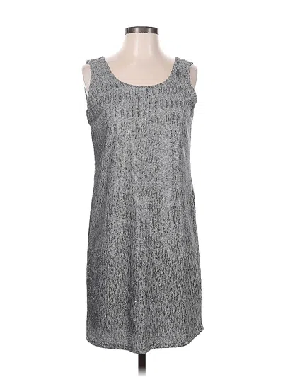 Pre-owned Ecru Casual Dress In Silver