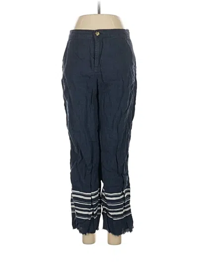 Pre-owned Ecru Casual Pants In Blue