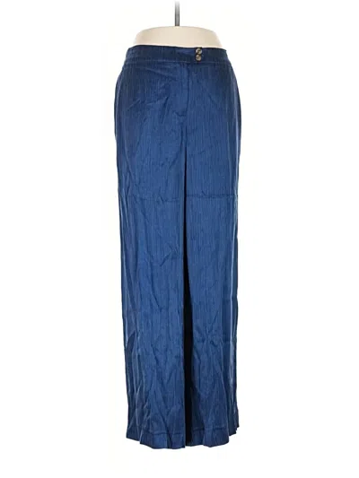 Pre-owned Ecru Casual Pants In Blue