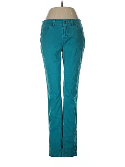 Pre-owned Ecru Casual Pants In Blue