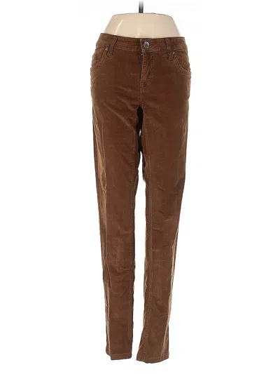 Pre-owned Ecru Casual Pants In Brown