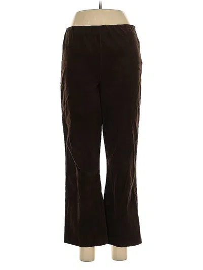 Pre-owned Ecru Casual Pants In Brown