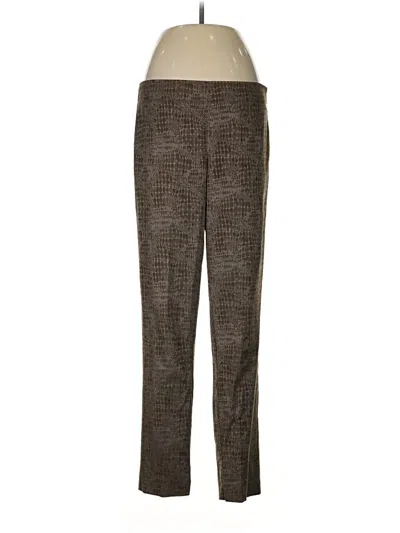 Pre-owned Ecru Casual Pants In Brown