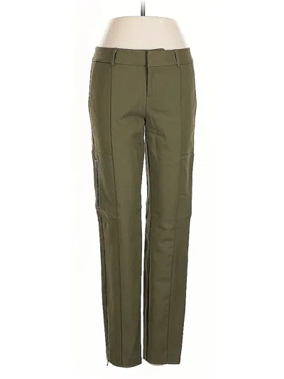 Pre-owned Ecru Casual Pants In Green