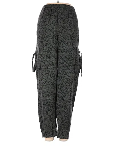 Pre-owned Ecru Casual Pants In Green