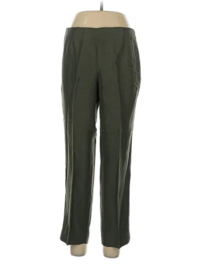 Pre-owned Ecru Casual Pants In Green