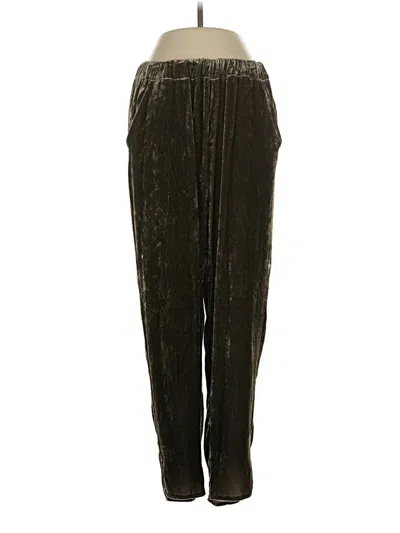 Pre-owned Ecru Casual Pants In Green