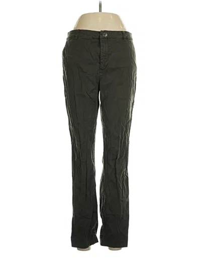Pre-owned Ecru Casual Pants In Green