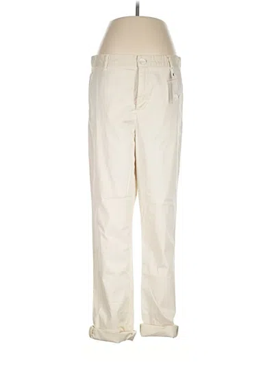 Ecru Casual Pants In Gray