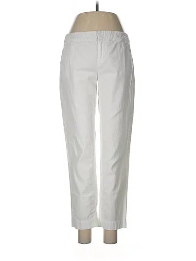 Pre-owned Ecru Casual Pants In White