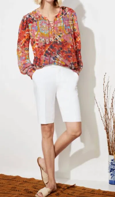 Ecru Chambers Walking Short In White