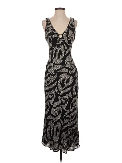 Pre-owned Ecru Cocktail Dress In Black