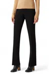 Ecru Courtlandt Slim Bootcut Pant In Black In Black