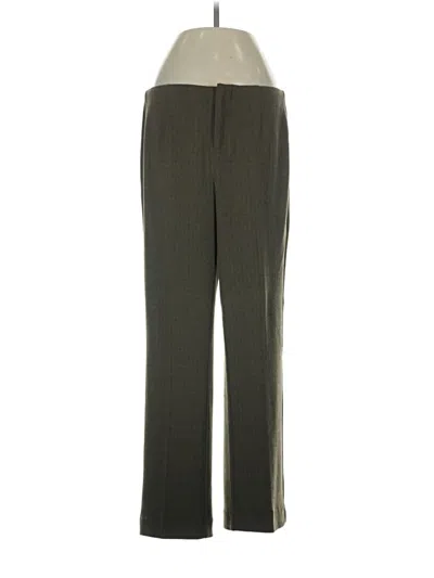 Pre-owned Ecru Dress Pants In Green